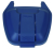 Крышка закрытая для R002218 Rubbermaid R002223 синяя